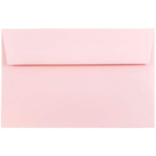 JAM Paper A2 Baby Pink Pastel Invitation Envelopes